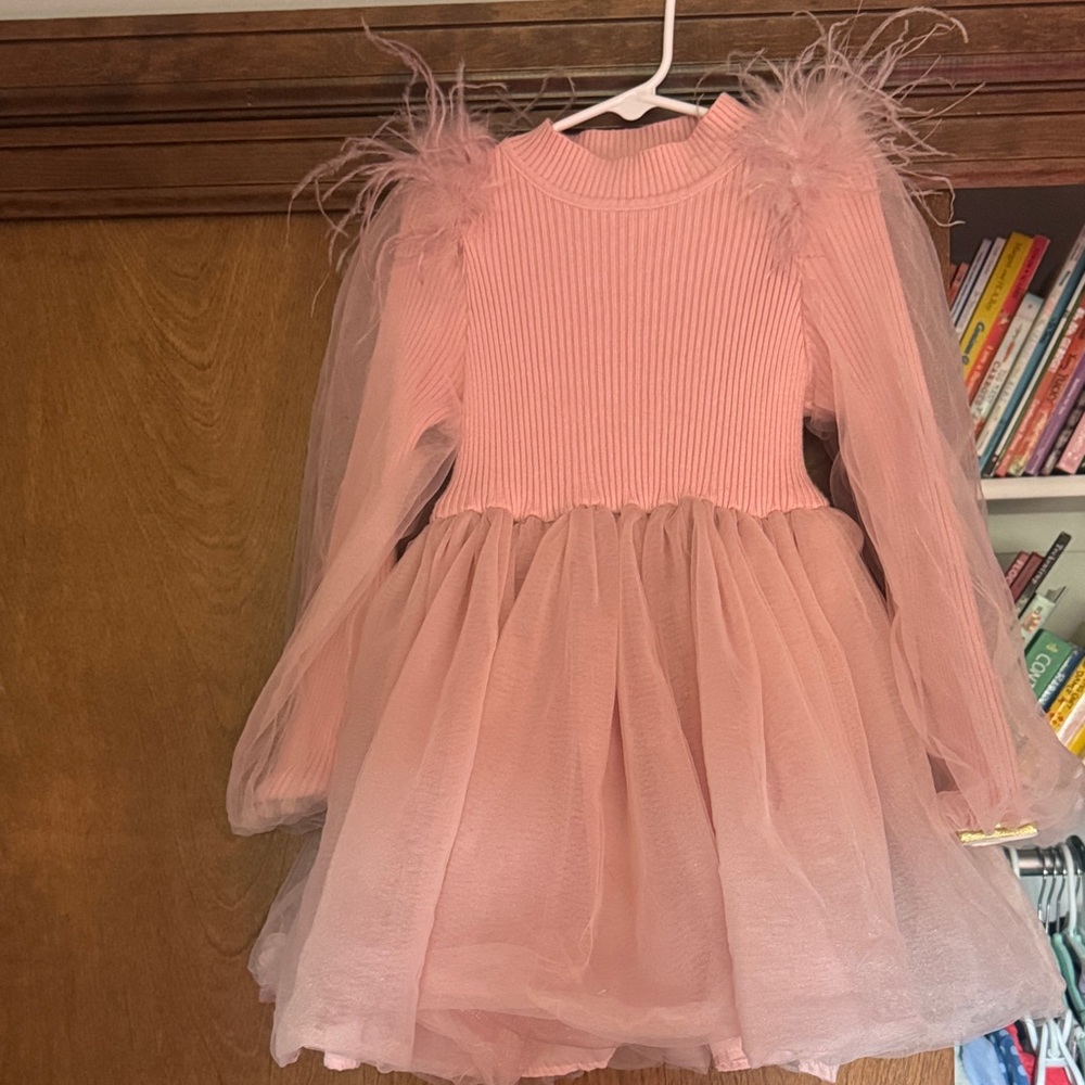 Lola + The Boys Blush Cowl Neck Sweater